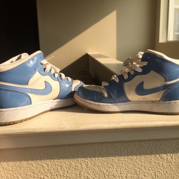 baby blue and white 1s